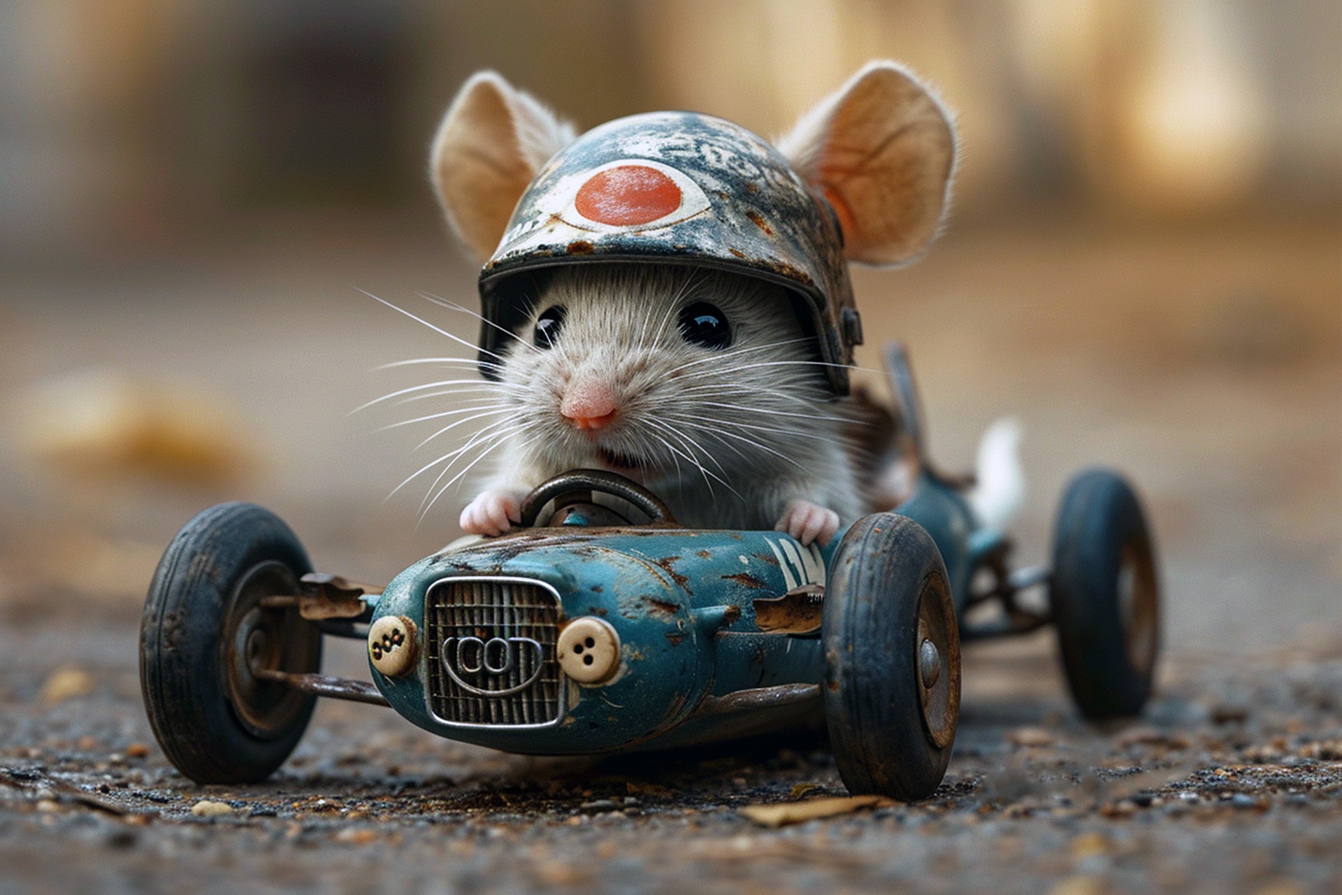 Mouse_racing-car_car_best-cars_helmet_cute_humor
