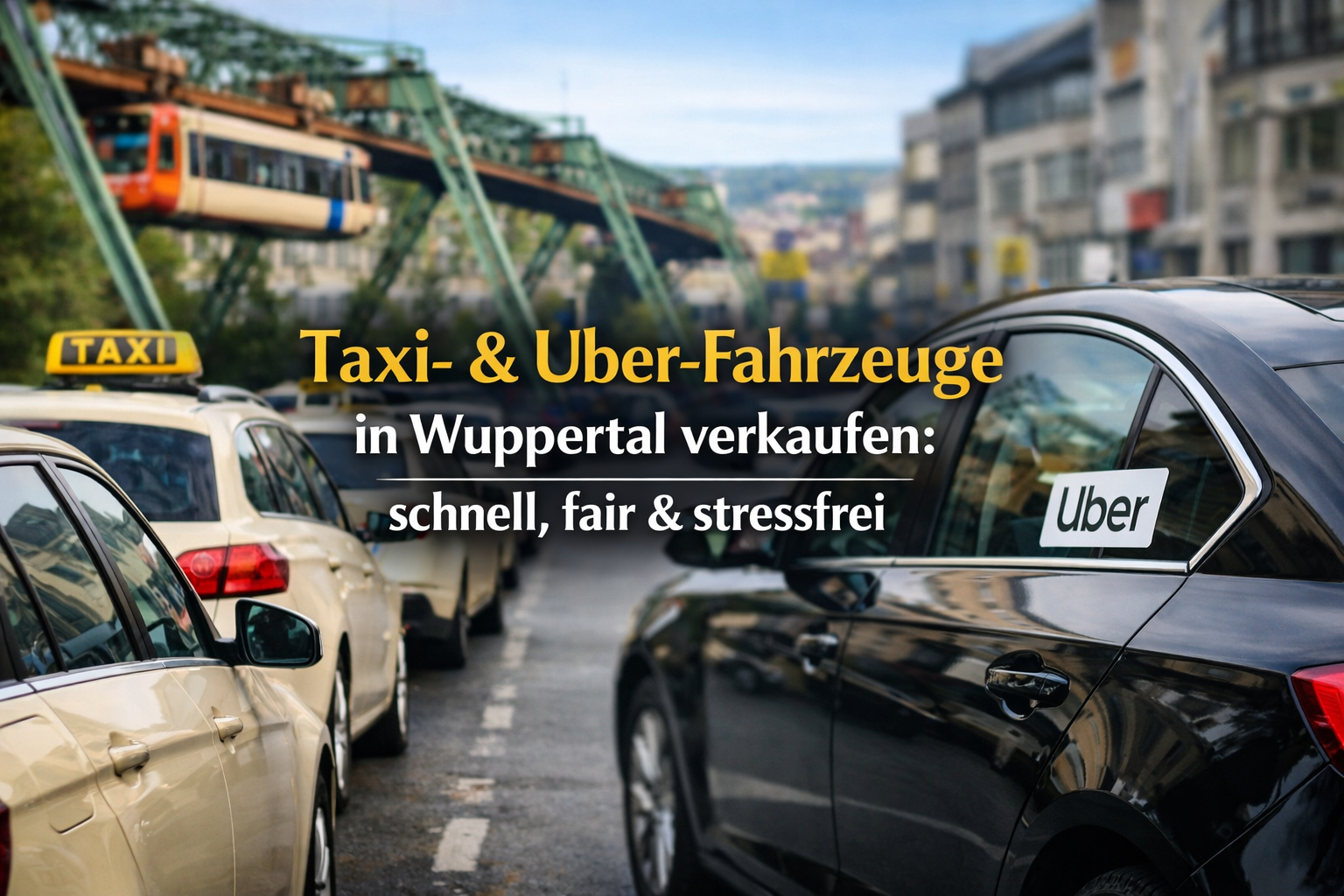 Taxi- und Uber-Fahrzeuge in Wuppertal verkaufen – Symbolbild für den schnellen und fairen Ankauf von Gewerbefahrzeugen durch Autoankauf ADAM.