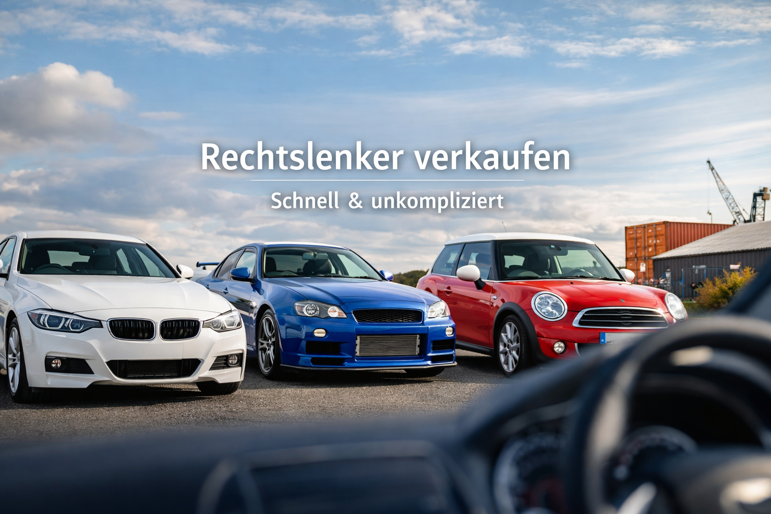 Auto mit Rechtslenkung verkaufen in Deutschland. Ankauf auch für Rechtslenker Fahrzeuge