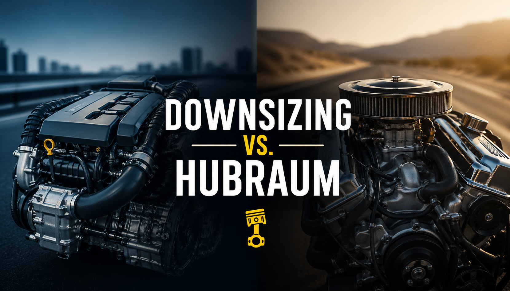 Vergleich zwischen Downsizing-Motor mit Turbo und klassischem Motor mit größerem Hubraum