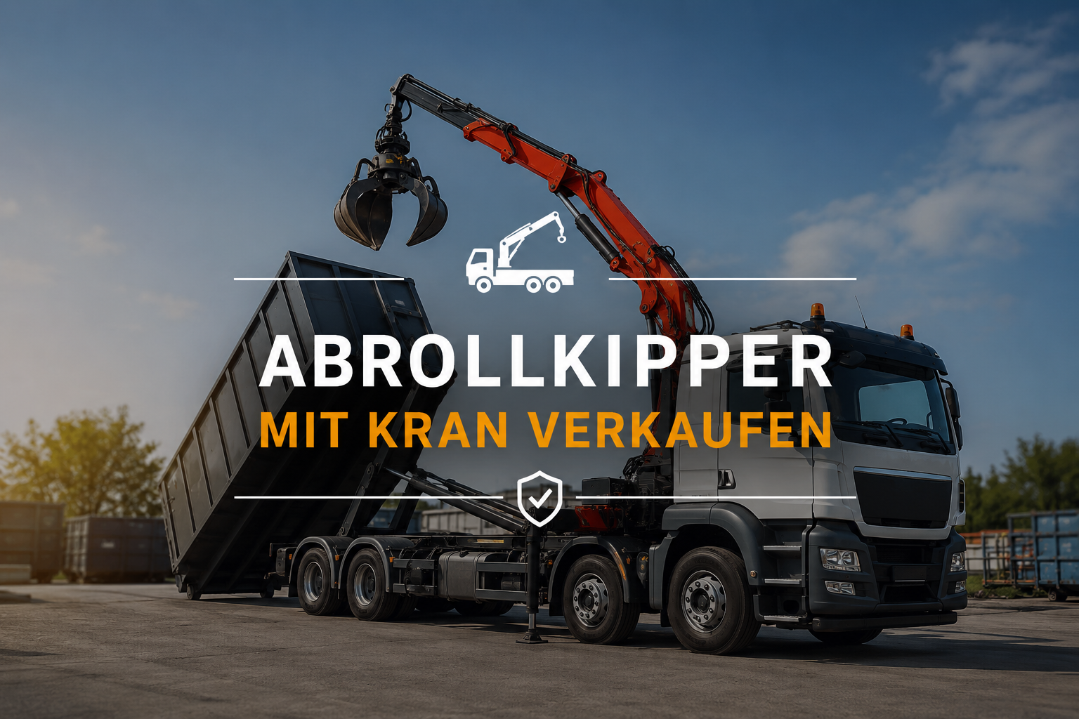 Abrollkipper mit Kran verkaufen - bundesweiter Ankauf gebrauchter und defekter Nutzfahrzeuge bei Autoankauf ADAM