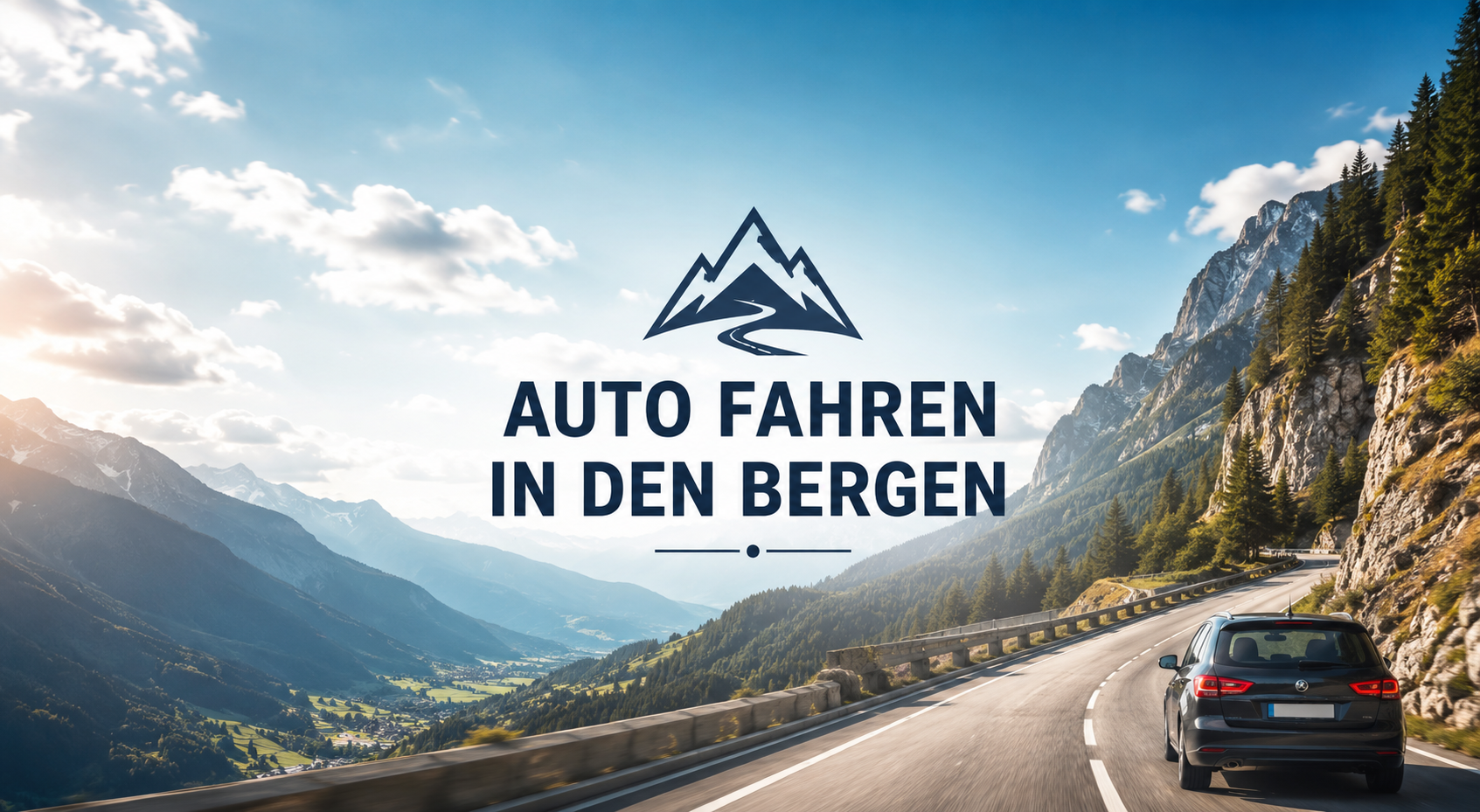 Auto fährt auf einer kurvigen Bergstraße - Tipps zum Autofahren in den Bergen und zum Fahrzeugverkauf