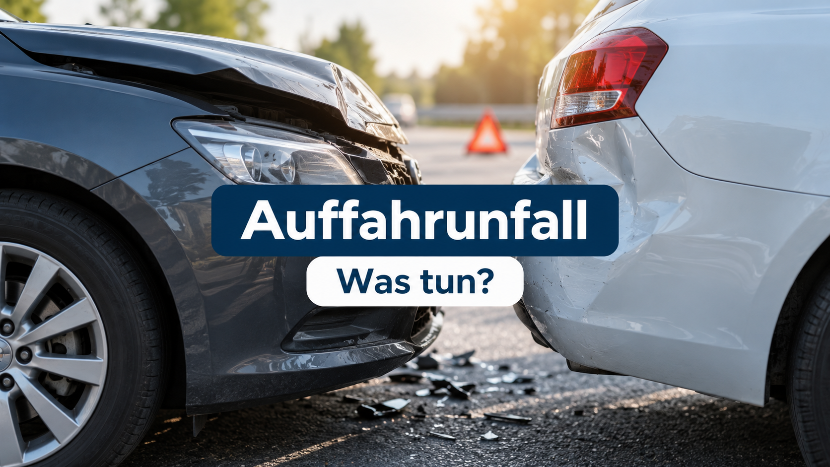 Auffahrunfall mit beschädigten Fahrzeugen - was nach einem Unfall zu tun ist
