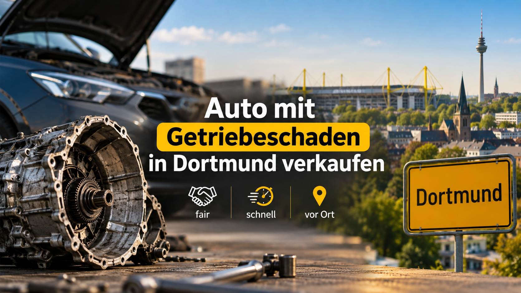 Auto mit Getriebeschaden in Dortmund verkaufen - Autoankauf ADAM