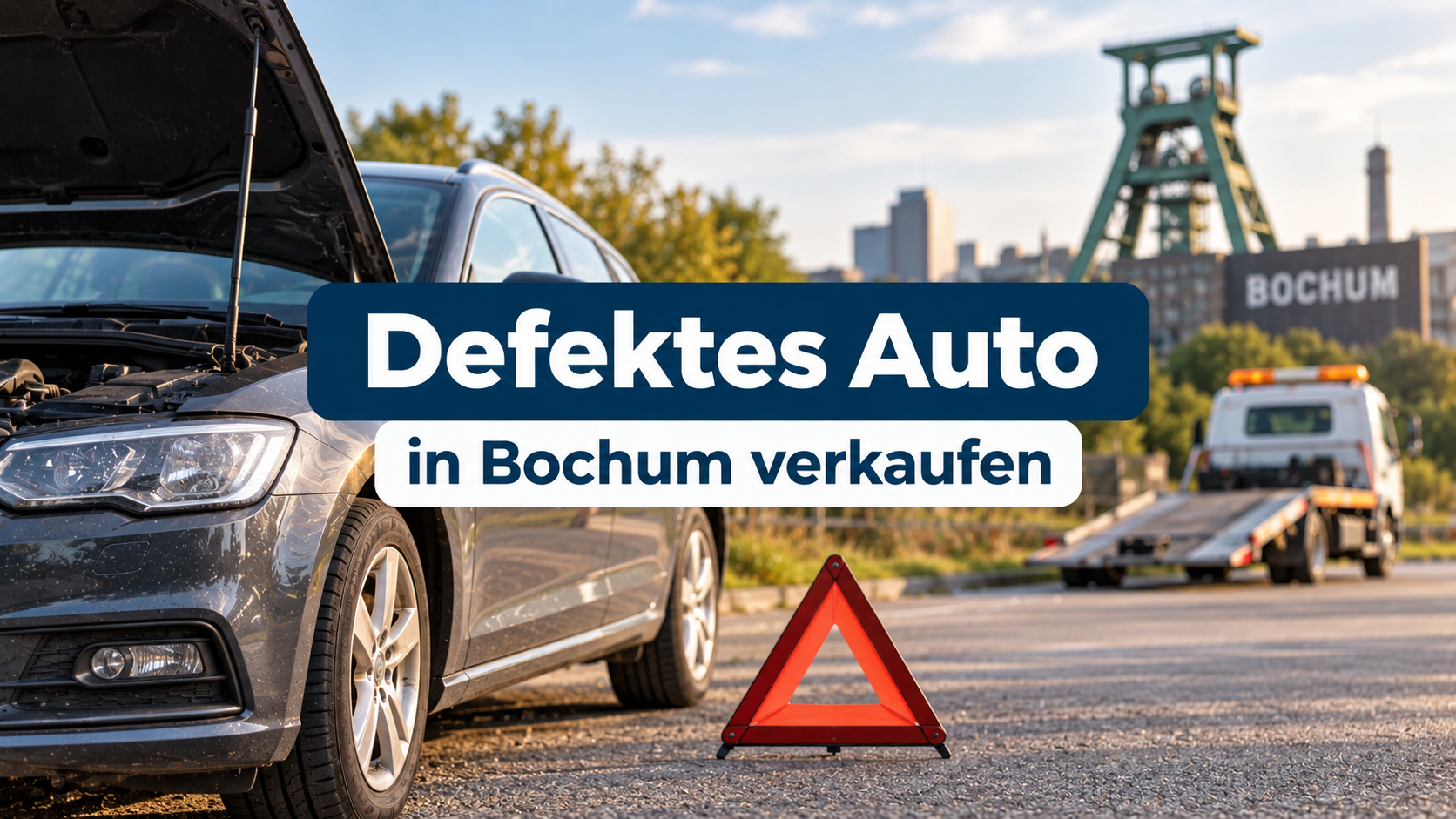 Defektes Auto in Bochum verkaufen - Ankauf und Abholung auch bei nicht fahrbereiten Fahrzeugen