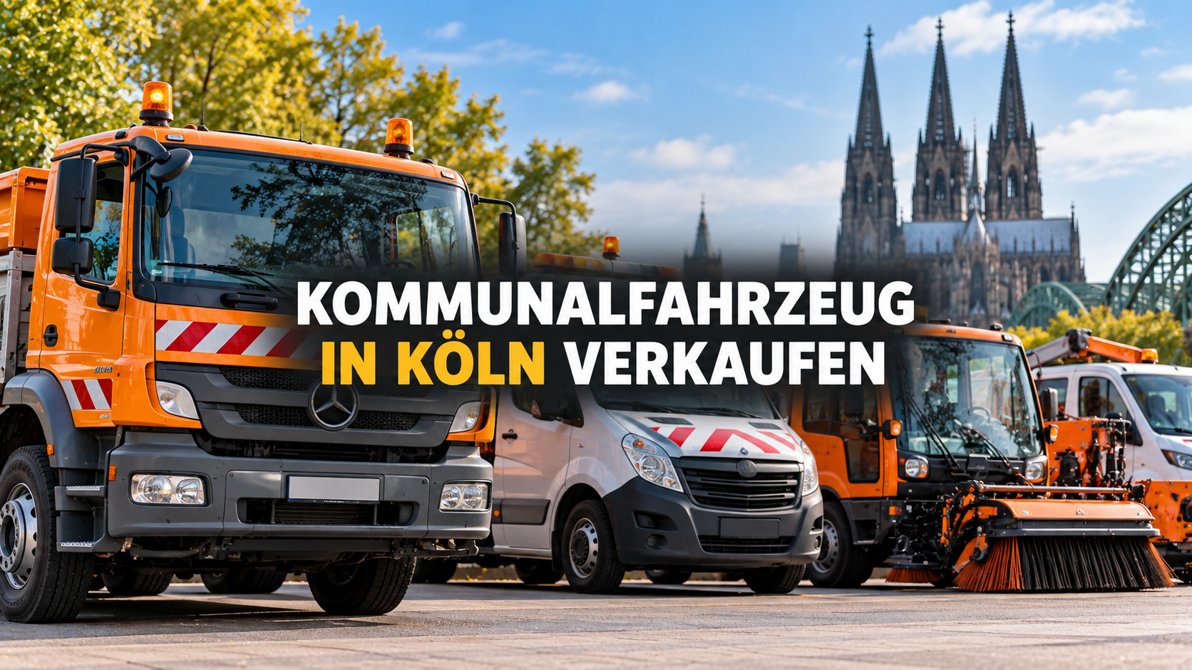 Kommunalfahrzeuge in Köln verkaufen - Fahrzeuge von Bauhof, Gartenamt und städtischem Fuhrpark