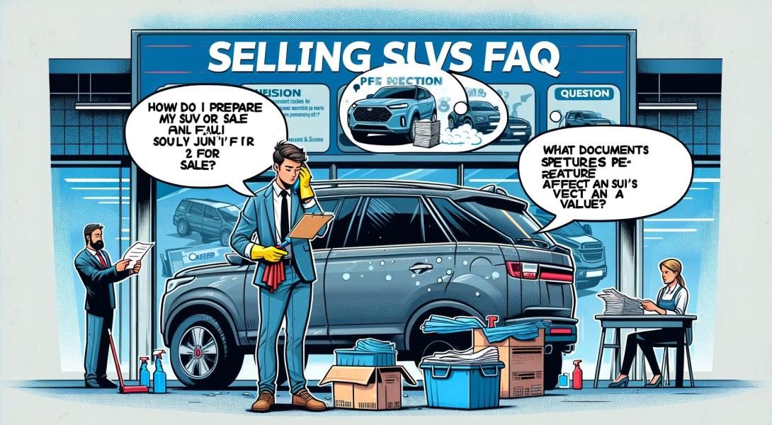 Das Bild repräsentiert eine Illustration der FAQ SUV Geländewagen verkaufen