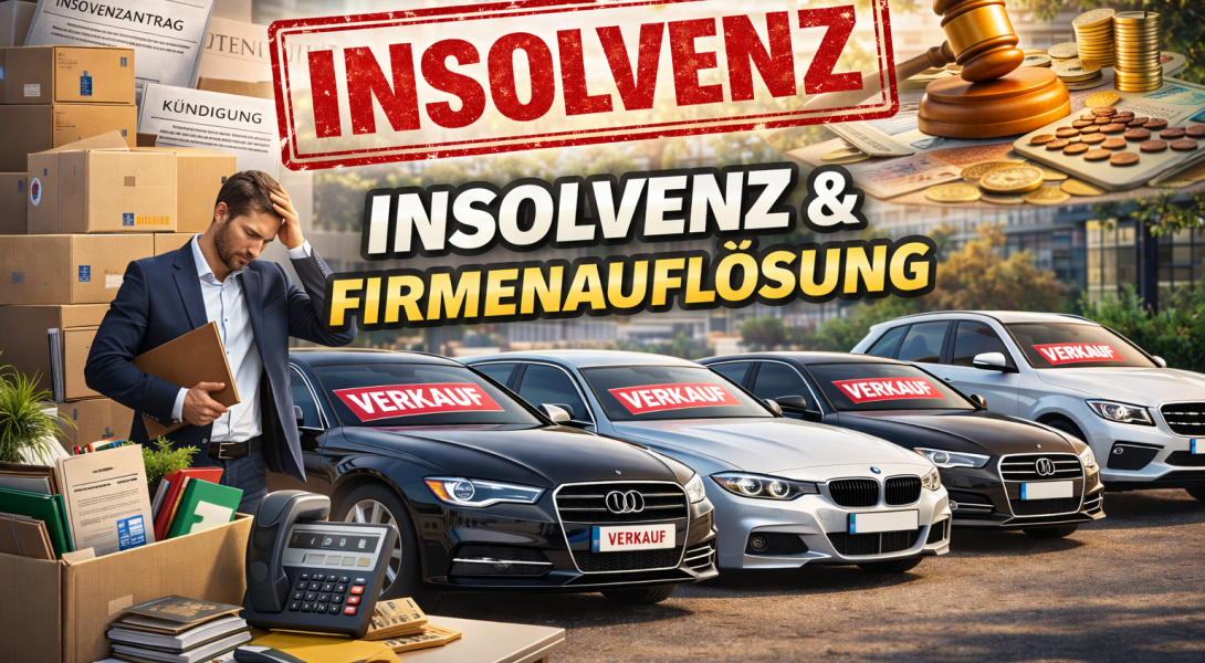 Autos aus Insolvenz oder Firmenauflösung schnell und unkompliziert verkaufen – faire Preise, seriöse Abwicklung.