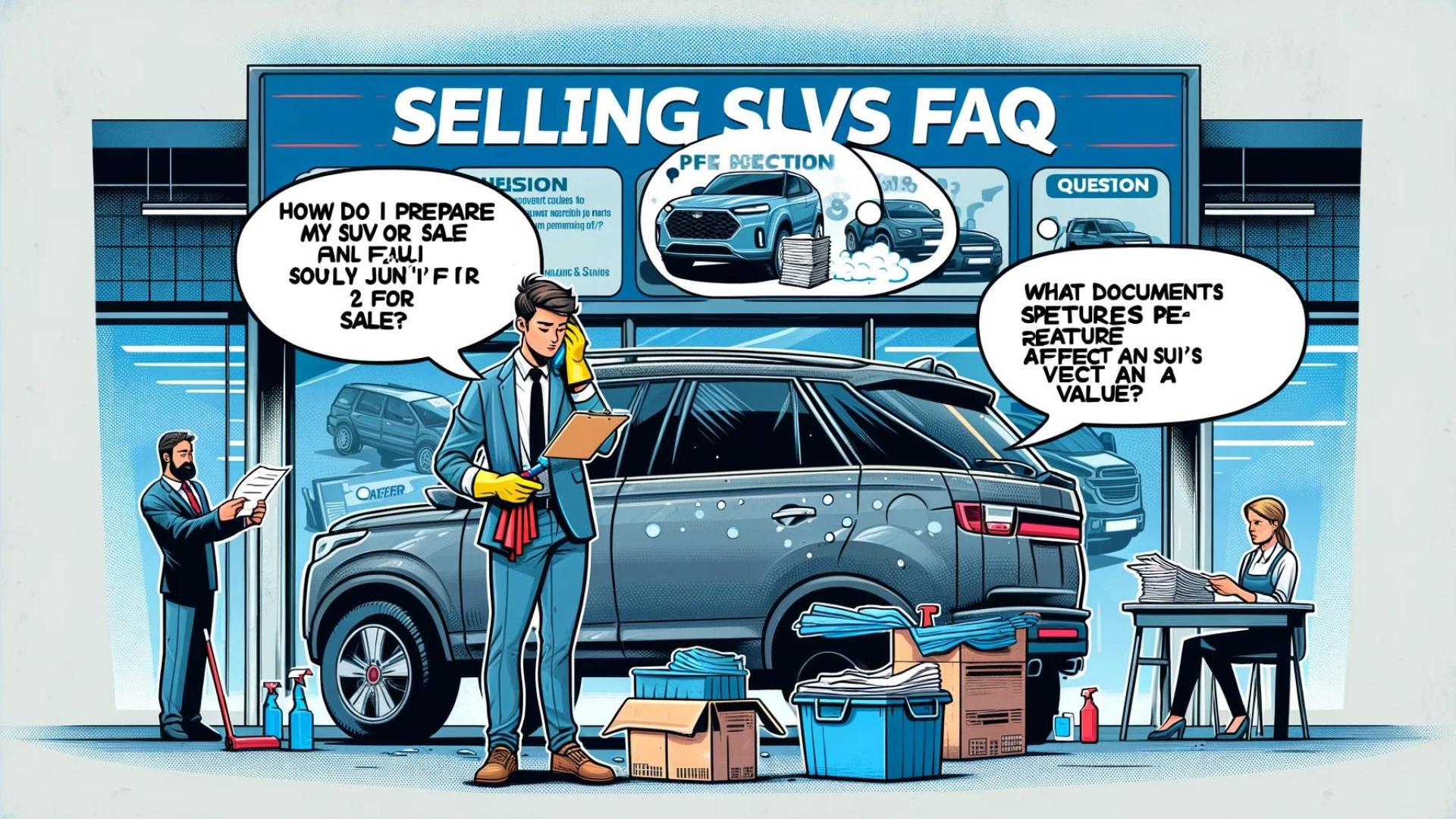 Das Bild repräsentiert eine Illustration der FAQ SUV Geländewagen verkaufen