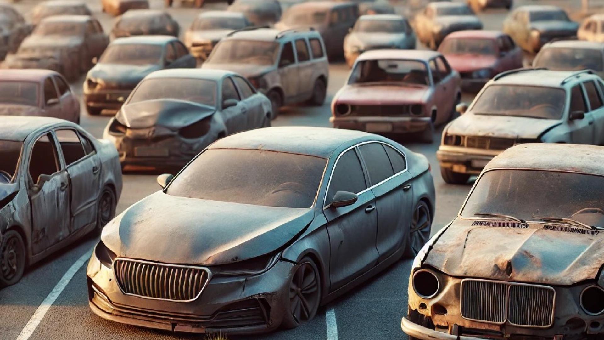 defekte-autos-auf-dem-parkplatz_bochum_autoankauf-bochum_schrottautos_autos-ohne-tuev_fahrzeuge