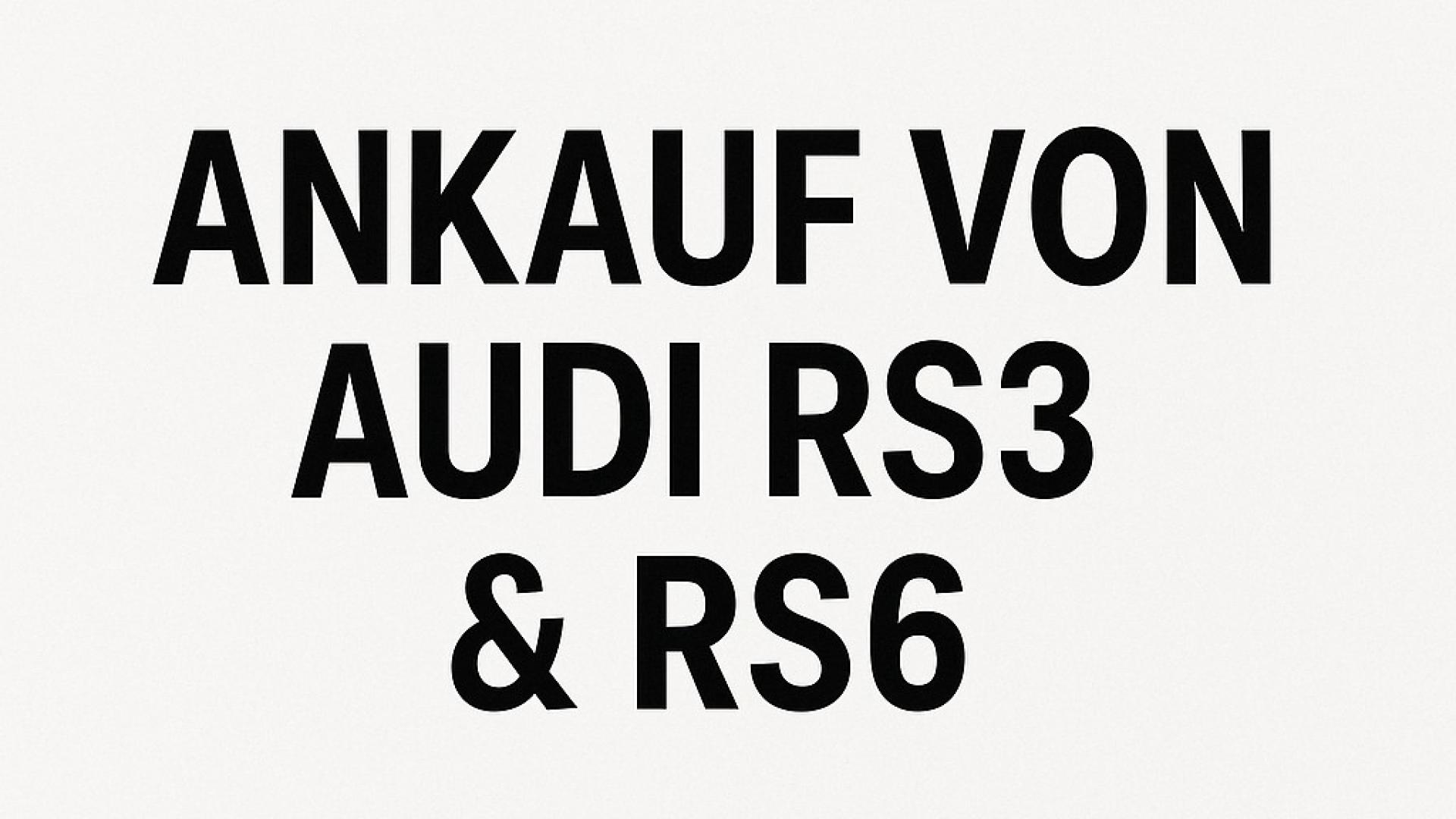 Ankauf von Audi RS3 & RS6 – wir kaufen alle Modelle, egal ob mit Motorschaden, Unfall oder Tuning. Fair & unkompliziert.