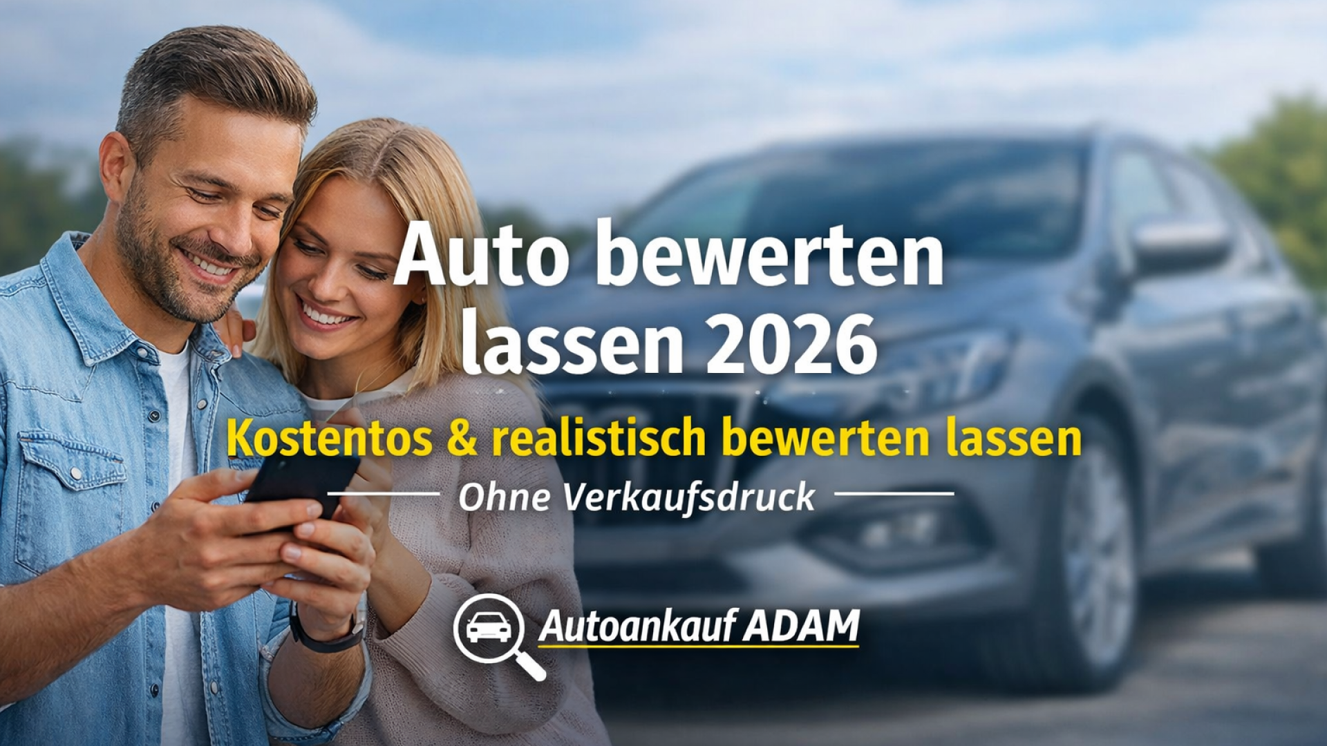 Auto 2026 kostenlos und realistisch bewerten lassen – unverbindliche Fahrzeugbewertung bei Autoankauf ADAM ohne Verkaufsdruck.