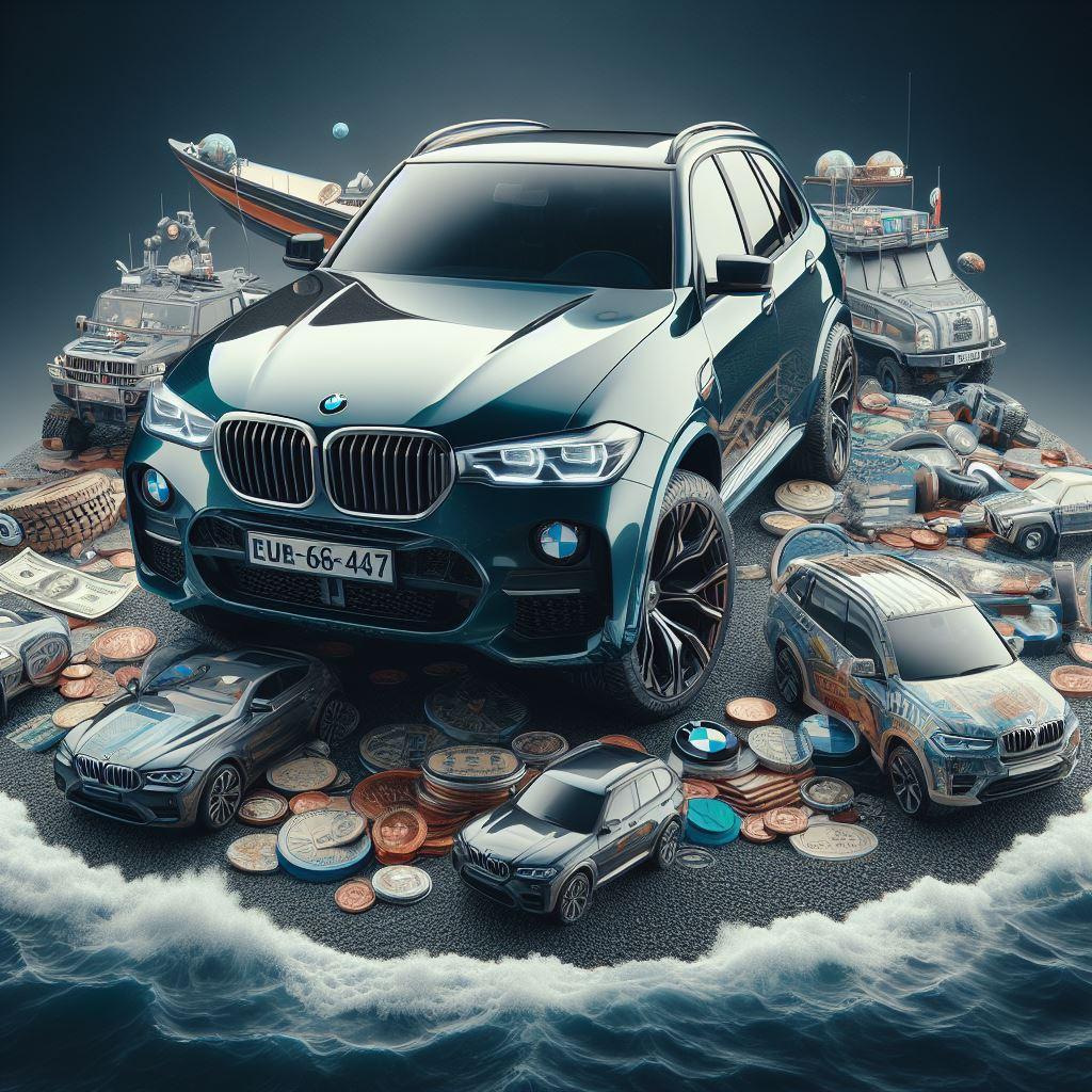 KI generiertes Bild: ein luxiriöses BMW Fahrzeug